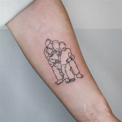 family heart tattoos|family minimalist tattoo.